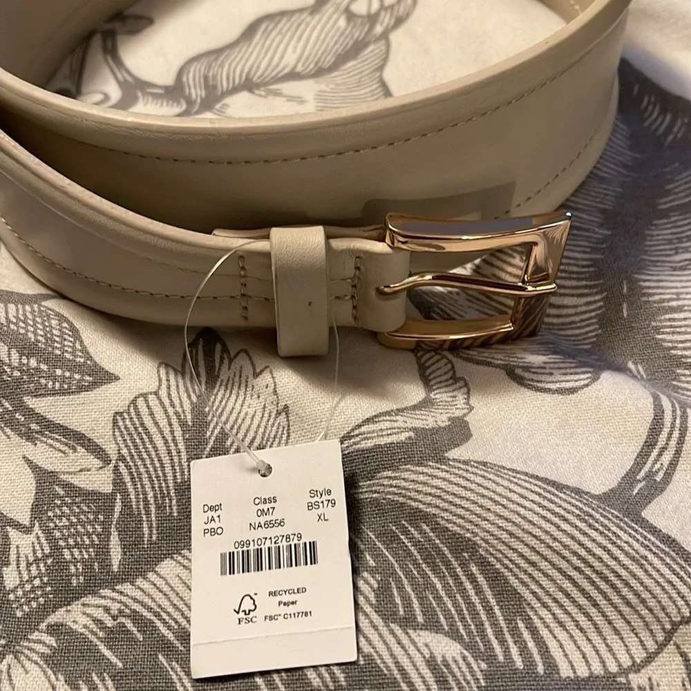 J.Crew Tapered belt in Italian leather Size XL BS179 - Picture 3 of 5